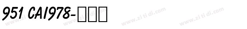 951 CAI978字体转换